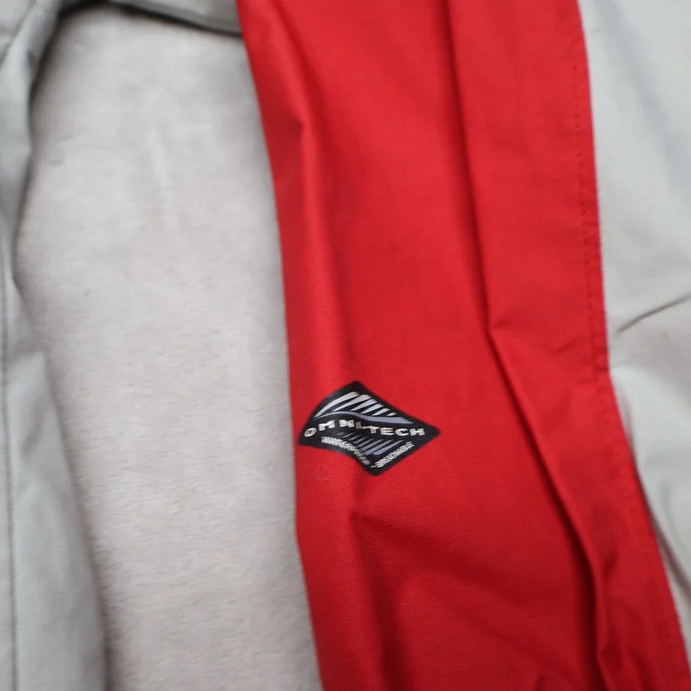 Columbia Jacket Youth 14/16 Red Bugaboo Waterproof Wind Rain Hiking 3in1 Shell